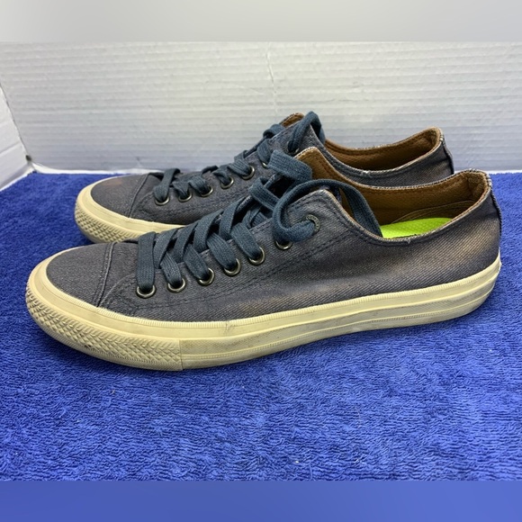 Men's 8.5 Women's 10.5 Navy Blue CONVERSE X JOHN VARVATOS Chuck Taylor II Shoes - Picture 2 of 11